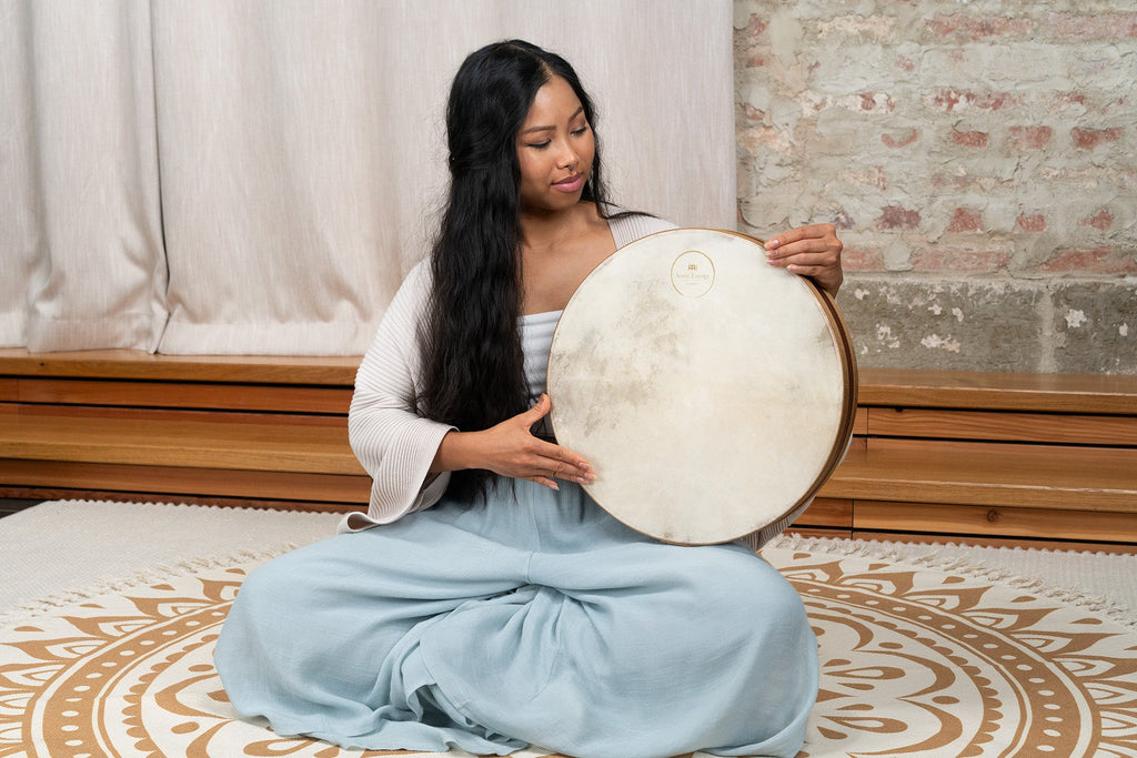 16" Wave / Ocean Drum, Flower of Life | | Wiccan Center