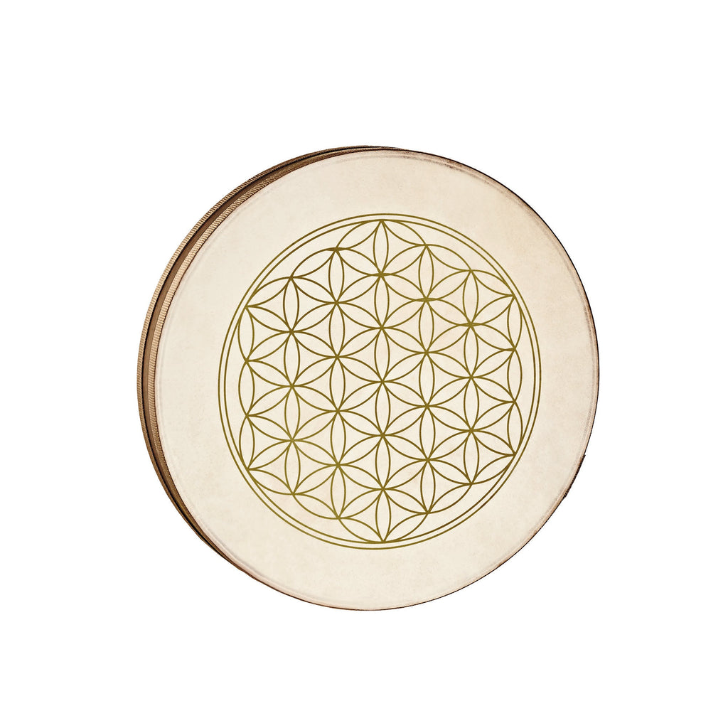 16" Wave / Ocean Drum, Flower of Life | | Wiccan Center