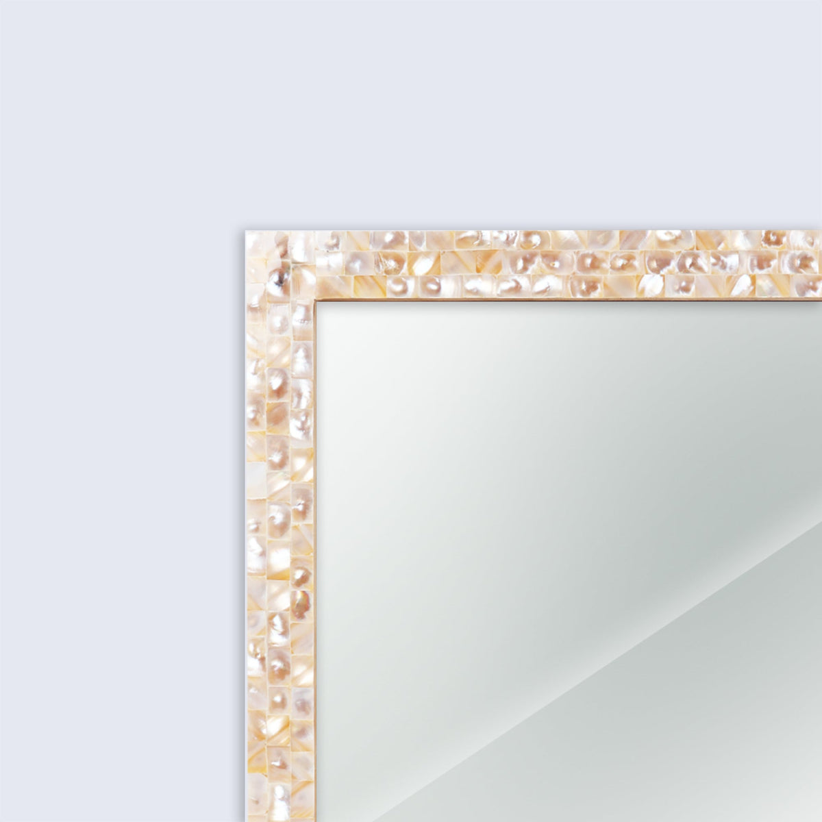 Make To Order Mother Of Pearl White Mirror in 9 Sizes | Mirror | Wiccan Center