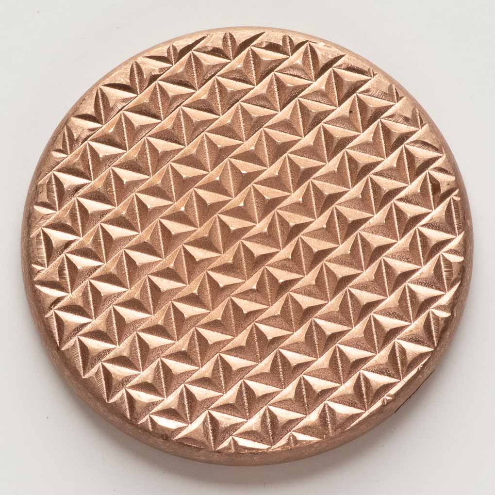 Duplex Worry Stone - Raw Copper - Hammered and Textured Combo | Artwork | Wiccan Center