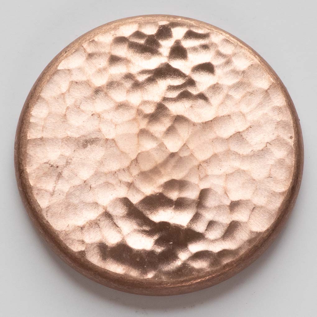 Duplex Worry Stone - Raw Copper - Hammered and Textured Combo | Artwork | Wiccan Center