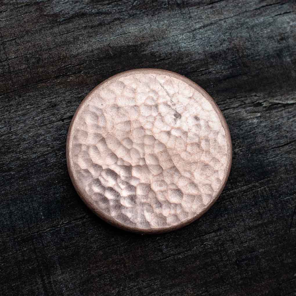 Duplex Worry Stone - Raw Copper - Hammered and Textured Combo | Artwork | Wiccan Center