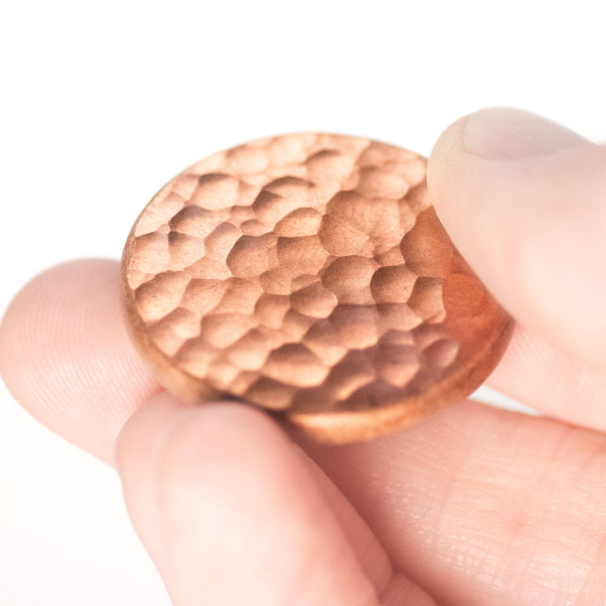 Hammered Copper Worry Stone in Raw Copper | Artwork | Wiccan Center
