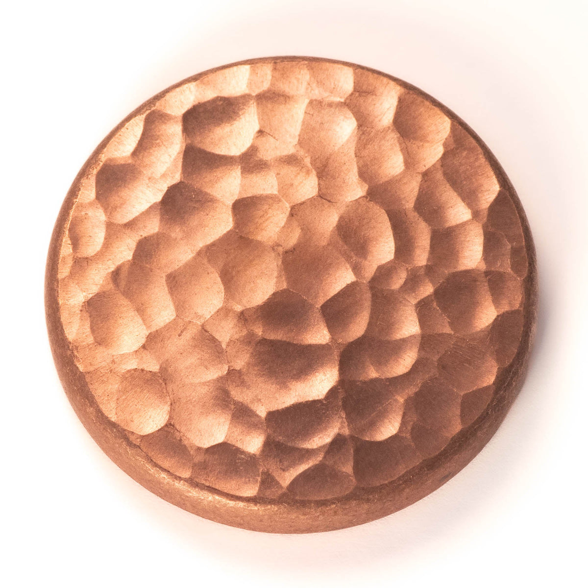 Hammered Copper Worry Stone in Raw Copper | Artwork | Wiccan Center