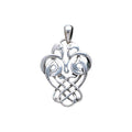 Celtic Knotwork Knots Birds Sterling Silver Pendant WP009