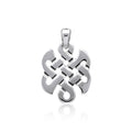 Contemporary Celtic Knotwork Sterling Silver Pendant WP014