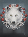 Guardian of the Fall White Wolf Canvas Art Print by Lisa Parker | Canvas Art Prints | Wiccan Center