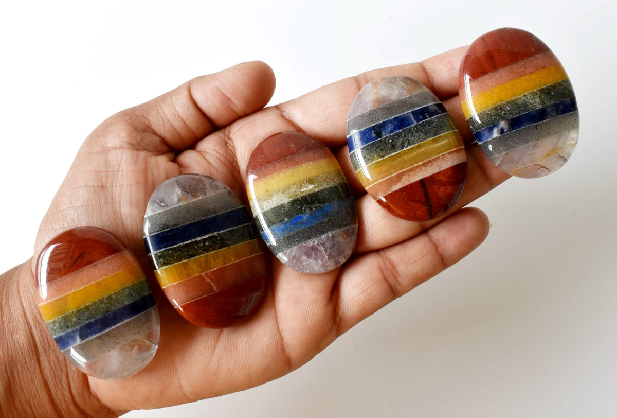 Chakra Bonded Pocket Stones.