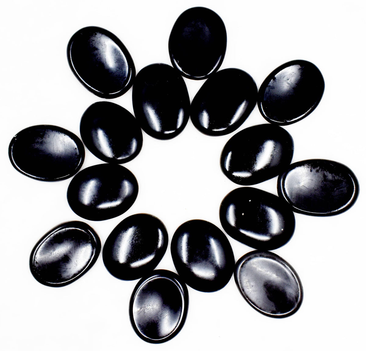Black Tourmaline Worry  Stones (Meditation and Self-Acceptance)