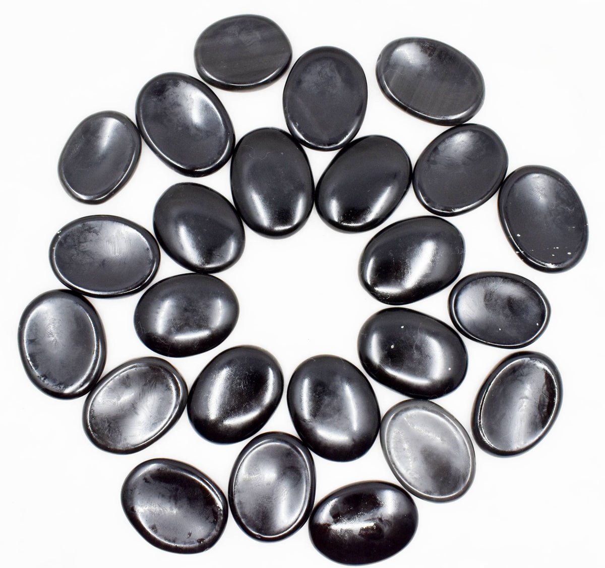 Black Tourmaline Worry  Stones (Meditation and Self-Acceptance)