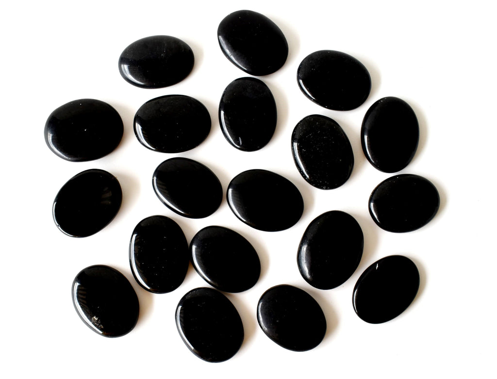 Black Obsidian Pocket Stones. | Worry & Palm Stones | Wiccan Center