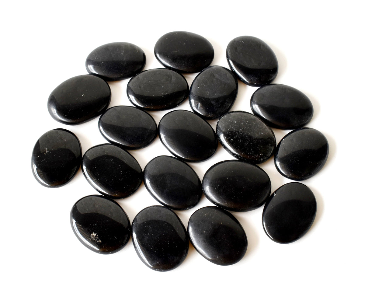 Black Obsidian Pocket Stones. | Worry & Palm Stones | Wiccan Center