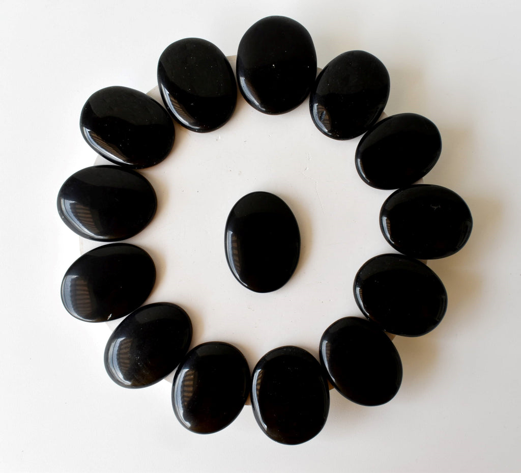 Black Obsidian Pocket Stones. | Worry & Palm Stones | Wiccan Center