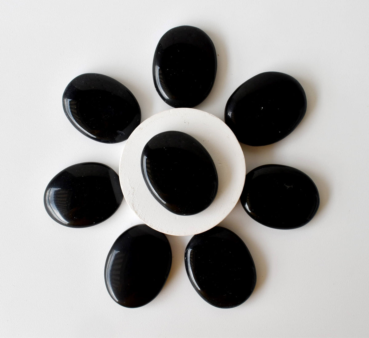 Black Obsidian Pocket Stones. | Worry & Palm Stones | Wiccan Center