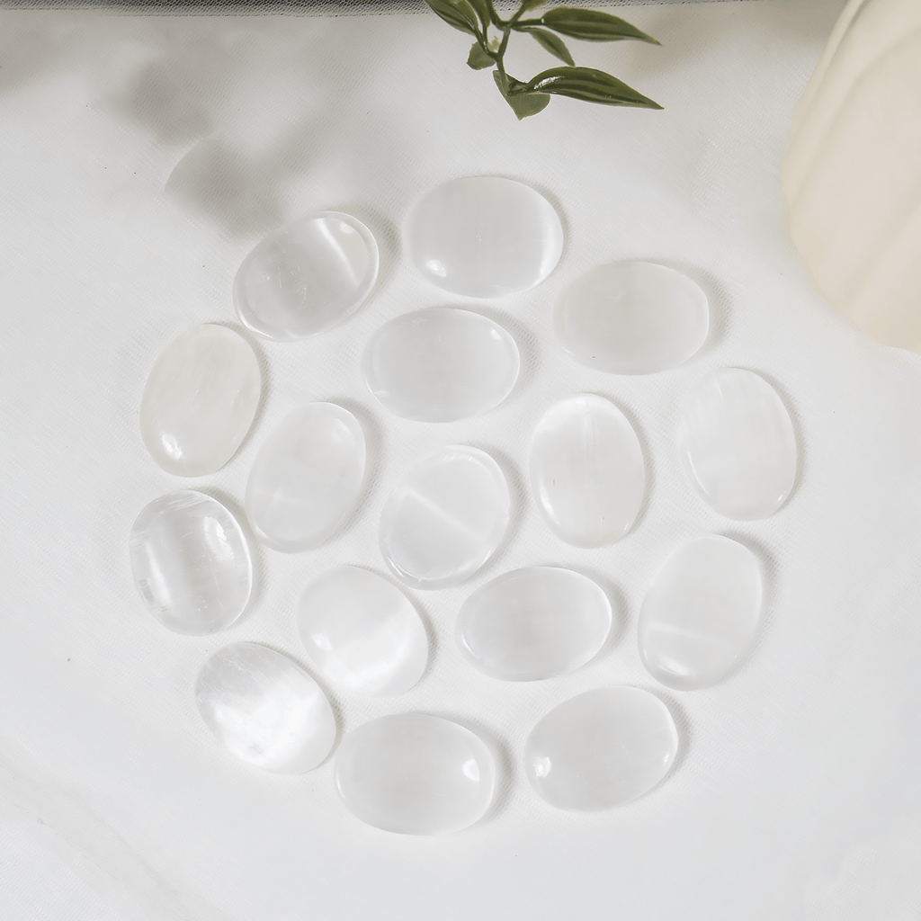 Selenite Pocket Stones (Protection and Clairvoyance )
