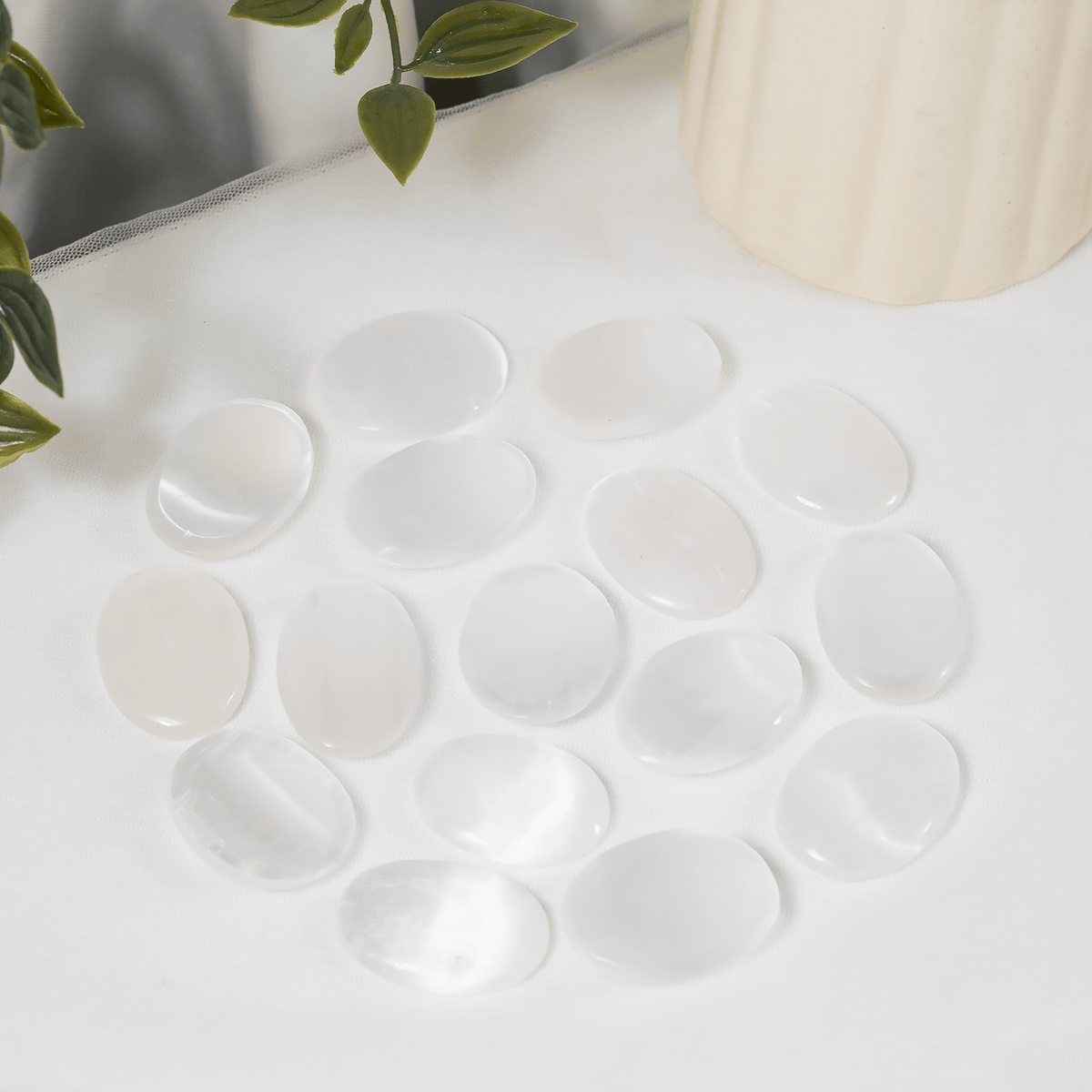 Selenite Pocket Stones (Protection and Clairvoyance )
