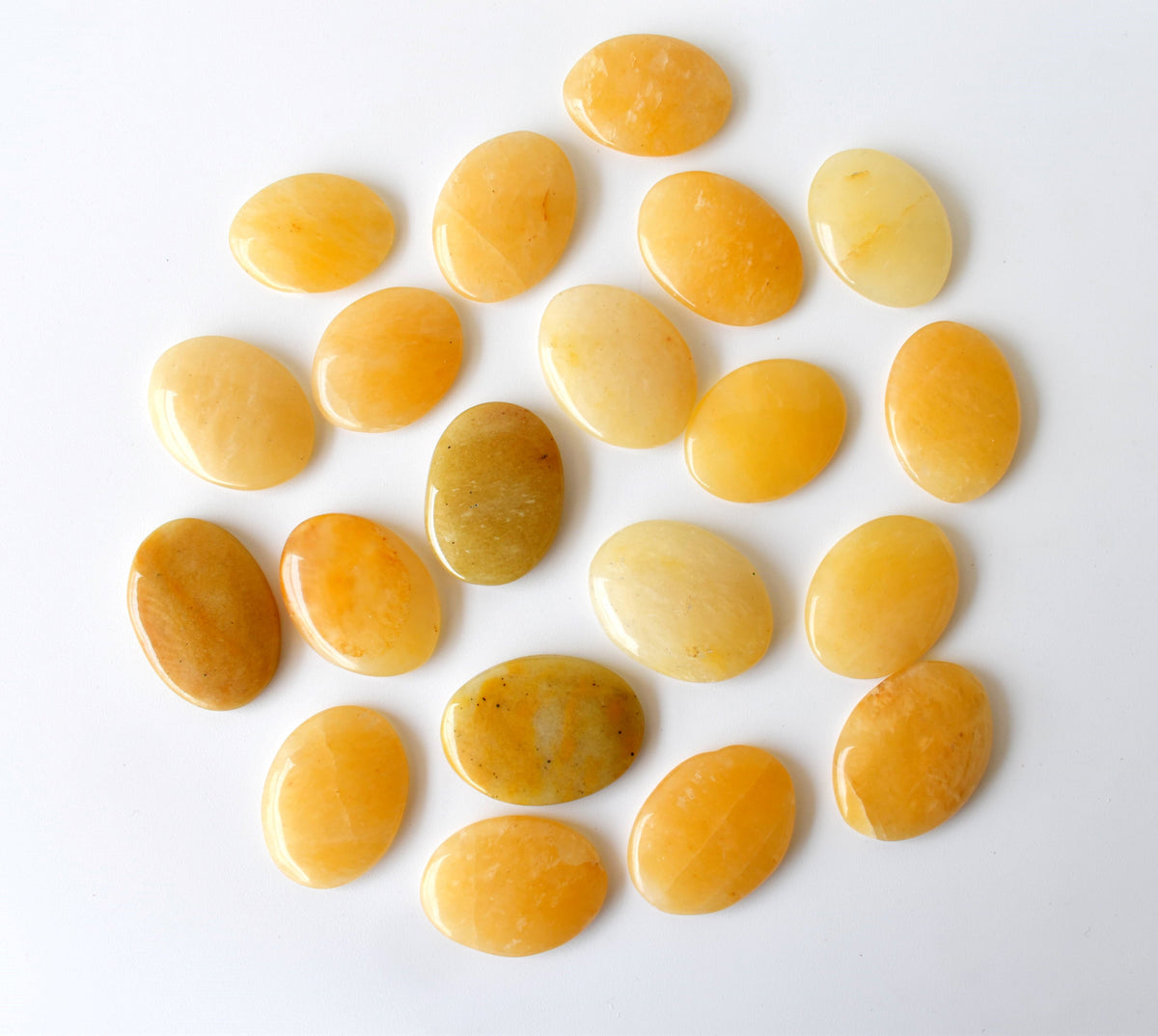 Yellow Aventurine Pocket Stones (Strength and Intuition ) | Worry & Palm Stones | Wiccan Center