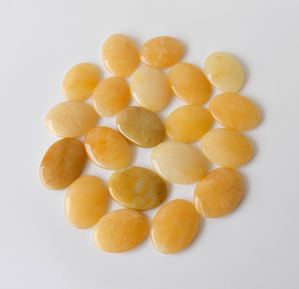 Yellow Aventurine Pocket Stones (Strength and Intuition ) | Worry & Palm Stones | Wiccan Center