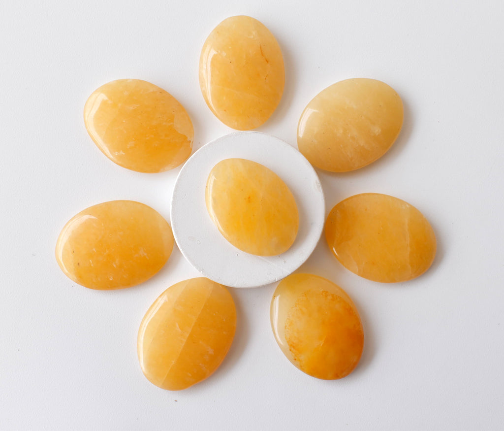 Yellow Aventurine Pocket Stones (Strength and Intuition ) | Worry & Palm Stones | Wiccan Center