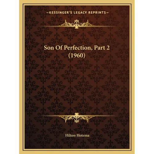 Son Of Perfection, Part 2 (1960) - Paperback | Books | Wiccan Center