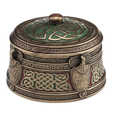 Round Celtic Trinket Box | Trinket Boxes | Wiccan Center