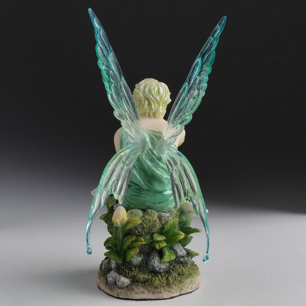 Sitting Daisy Fairy Boy Figurine
