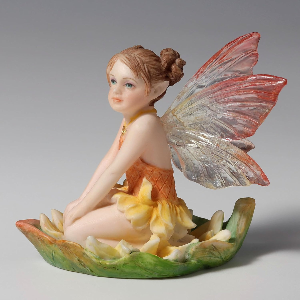 Carnelian Kneeling Fairy Figurine