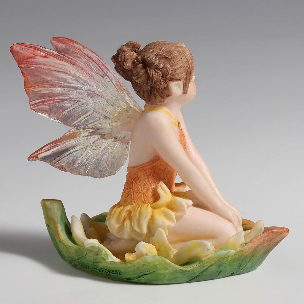 Carnelian Kneeling Fairy Figurine