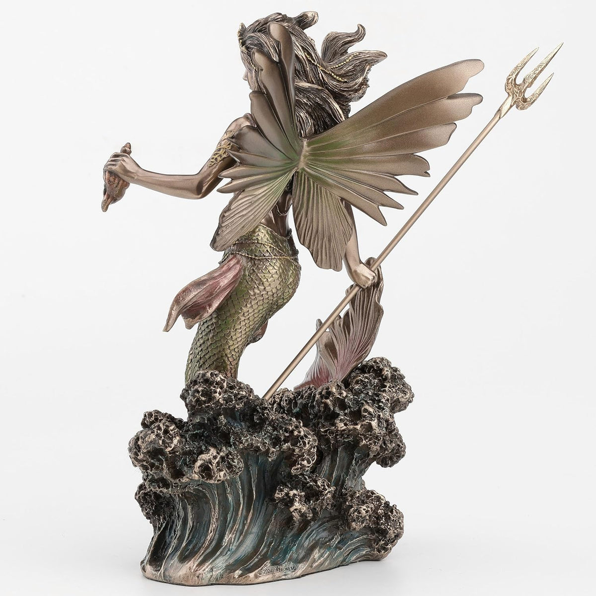 Queen Mermaid Fairy Holding Trident Figurine | Mermaids | Wiccan Center