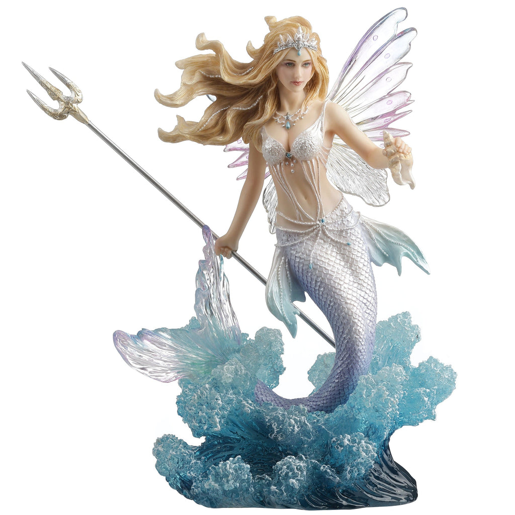 Queen Mermaid Fairy Holding Trident Figurine | Mermaids | Wiccan Center