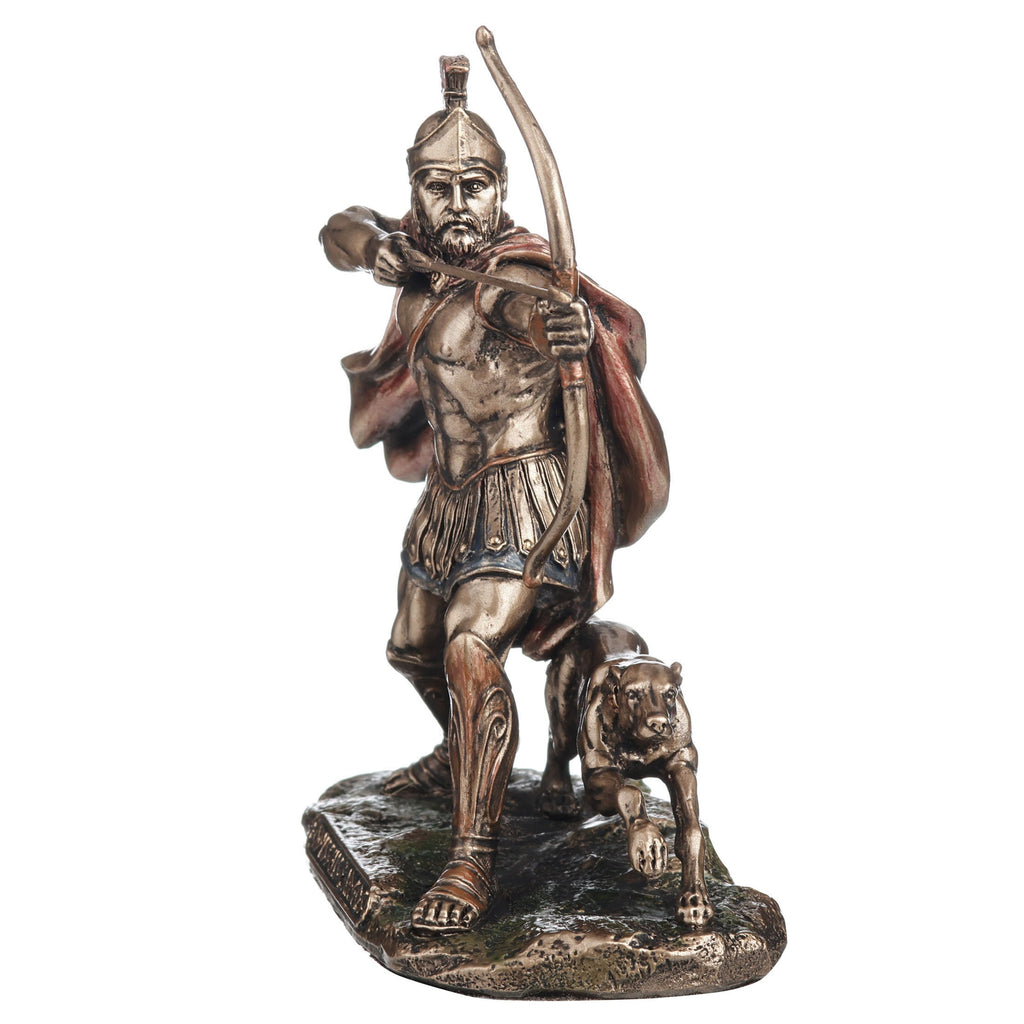 Odysseus Drawing His Bow with Argos Figurine | Gods & Goddesses | Wiccan Center