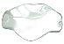 Wavy Glass Dish Spare Part of Electric Aroma Lamp - (Large)