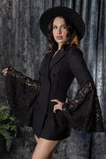 Evangeline - Gothic Blazer Mini Dress  - READY TO SHIP