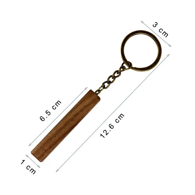 Walnut keychain blanks for laser engraving Blanks with Leather Strap