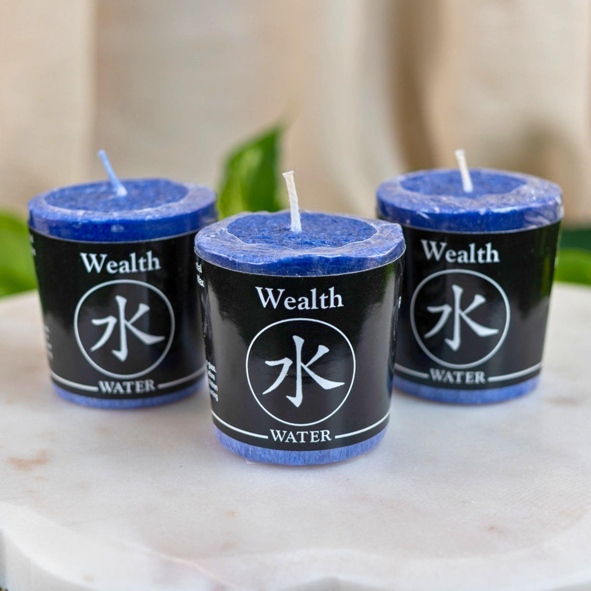Wealth and Water Votive Candle | Candles | Wiccan Center