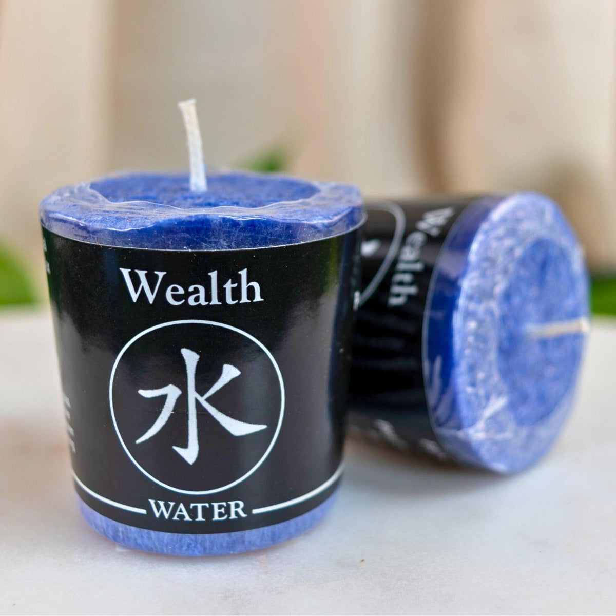 Wealth and Water Votive Candle | Candles | Wiccan Center