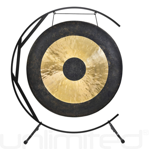 34" Chinese Gongs on the Welcoming Stand | Gong & Stand Combo | Wiccan Center