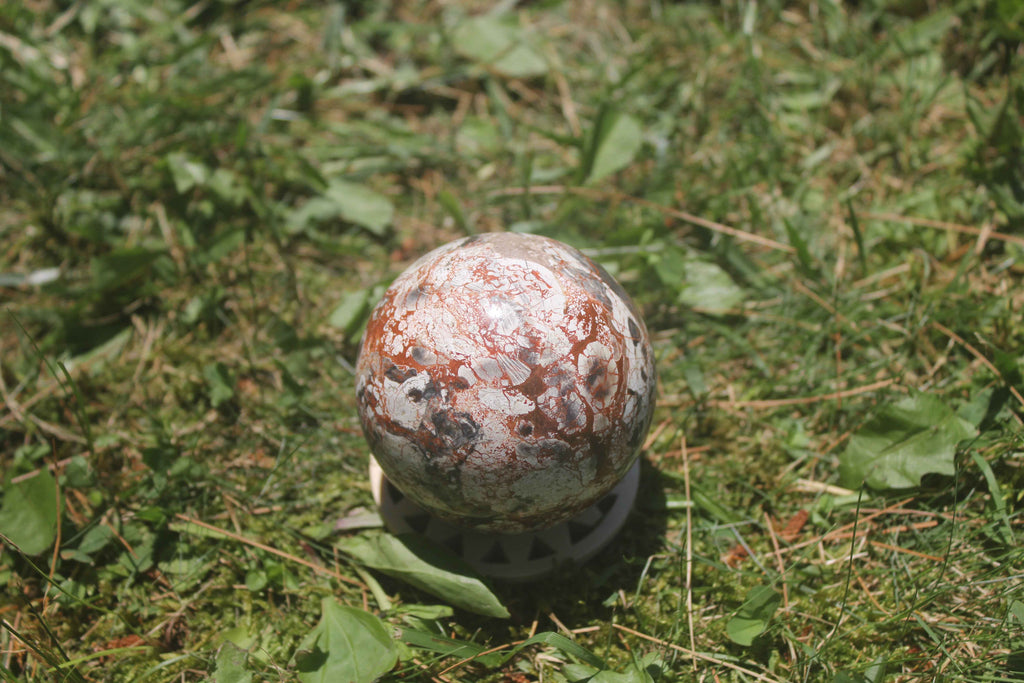 Money Agate Sphere – Abundance, Stability & Prosperity Energy Crystal Ball | Spheres | Wiccan Center