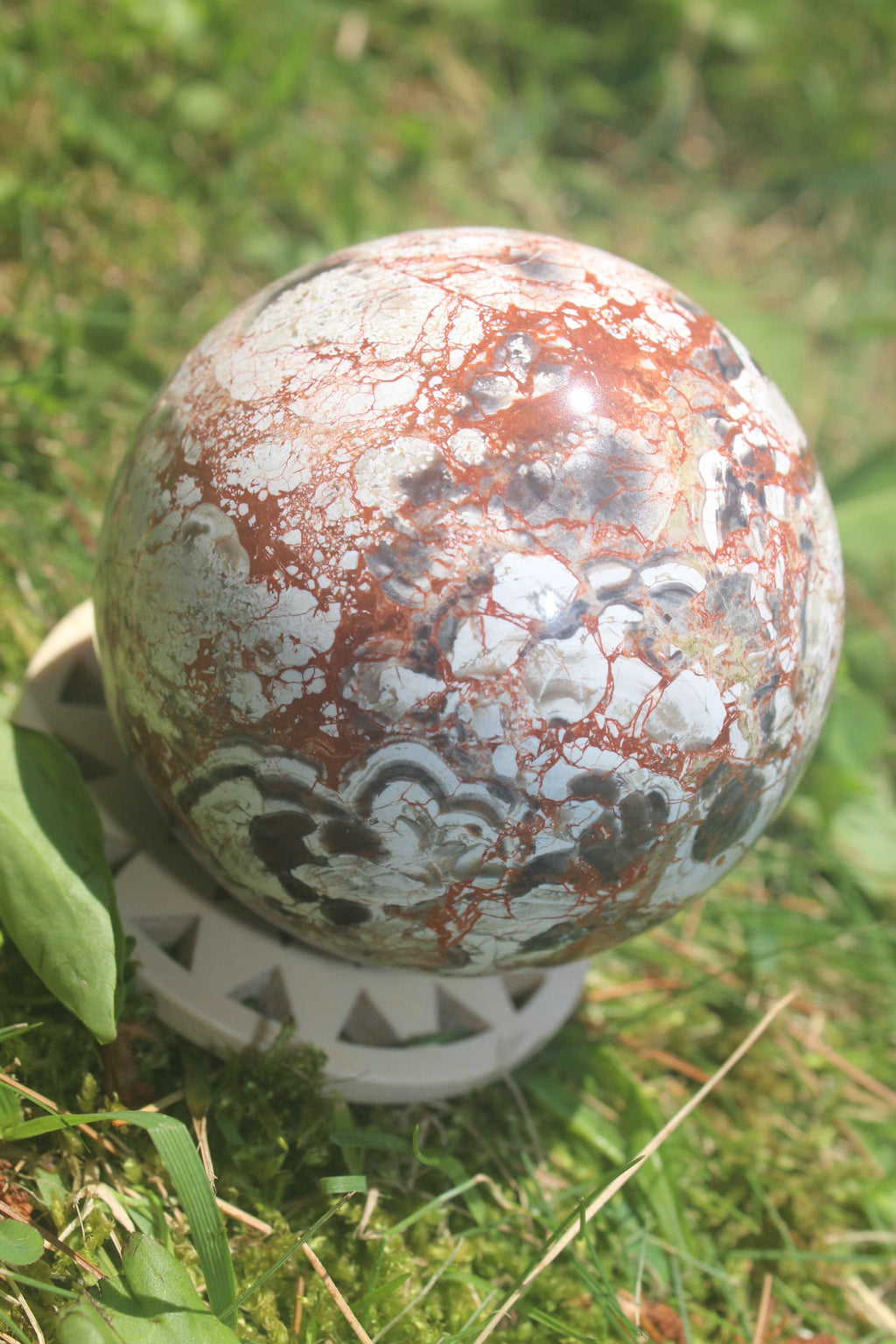 Money Agate Sphere – Abundance, Stability & Prosperity Energy Crystal Ball | Spheres | Wiccan Center