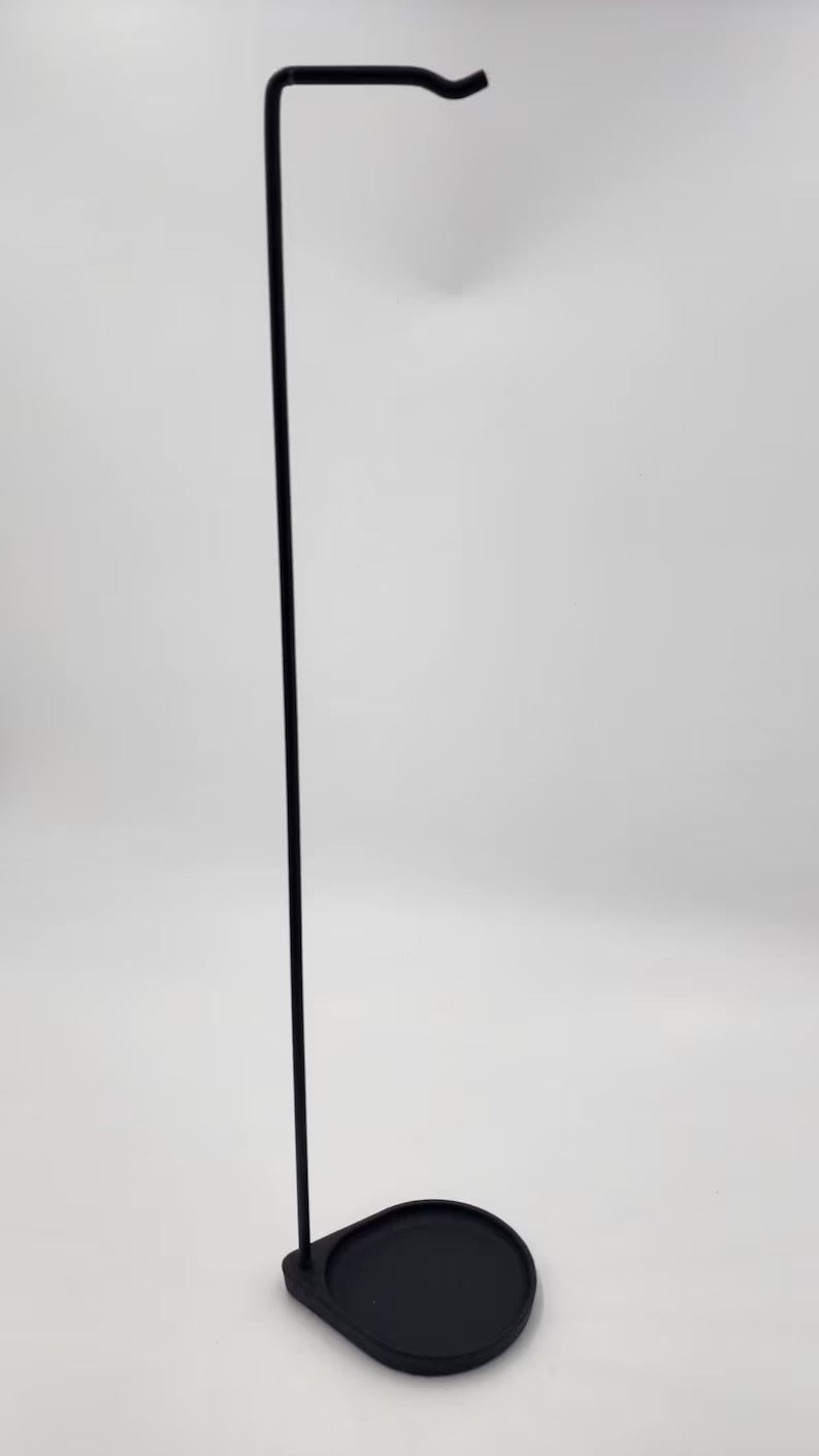 18.5" Height Handcrafted Heavy Duty Iron Stand for Hanging Cosmic Wooden Wind Chime Chimes Earth/ Air/ Water/ Fire Element