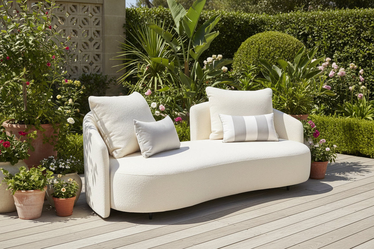 Serene Outdoor 6-Piece Lounge Set – 2-Sofas, Arm chair and Table Set | outdoor living room set | Wiccan Center