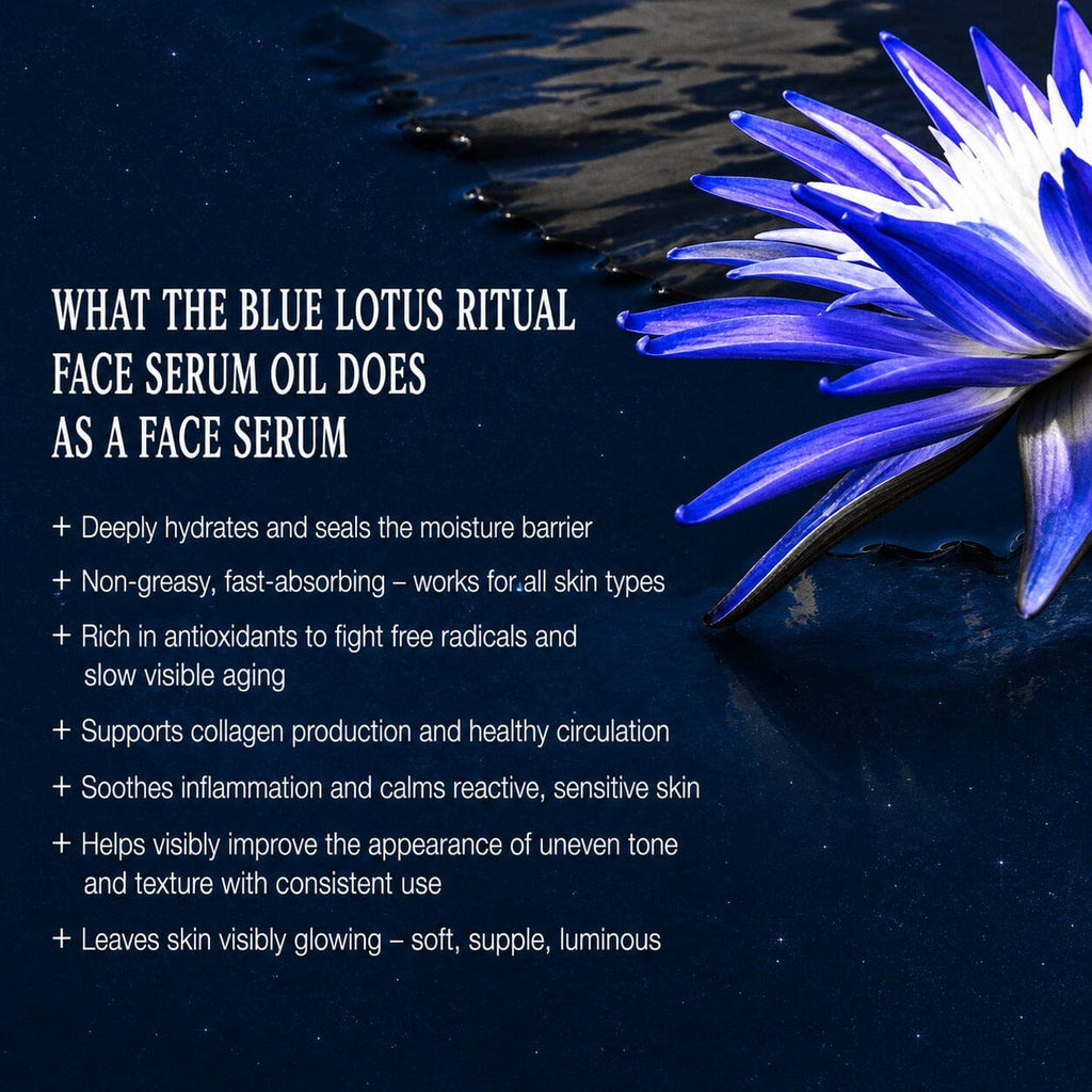 Blue Lotus Ritual Face Oil | Sacred Egyptian Elixir for Glow & Spiritual Awakening 🩵🌿