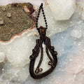 White Quartz Wire Wrap Crystal Pendant - Master Healer | Wire Wraps | Wiccan Center