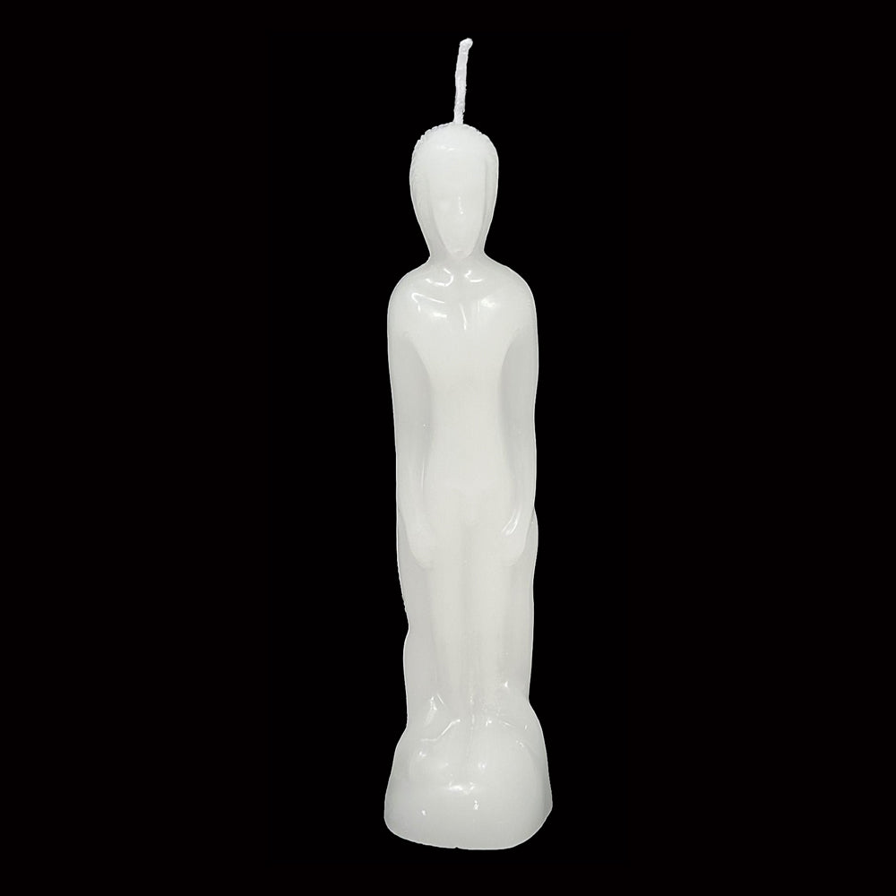 Male Candle - White