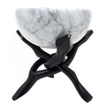 White Marble Bowl w/Cobra Stand 4" | Cauldrons | Wiccan Center