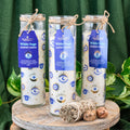 White Sage Evil Eye Pillar Candle | Candles | Wiccan Center