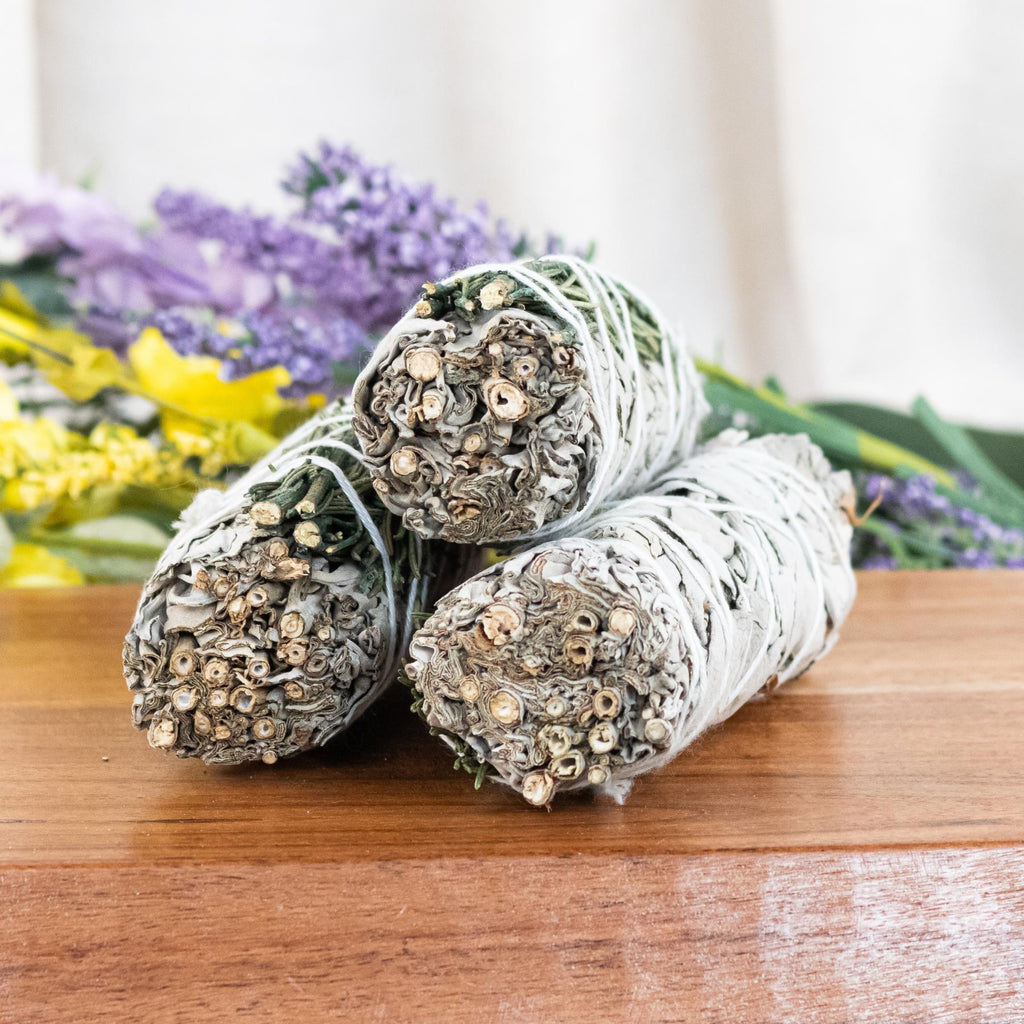 White Sage with Rosemary Smudge Stick | Incense | Wiccan Center