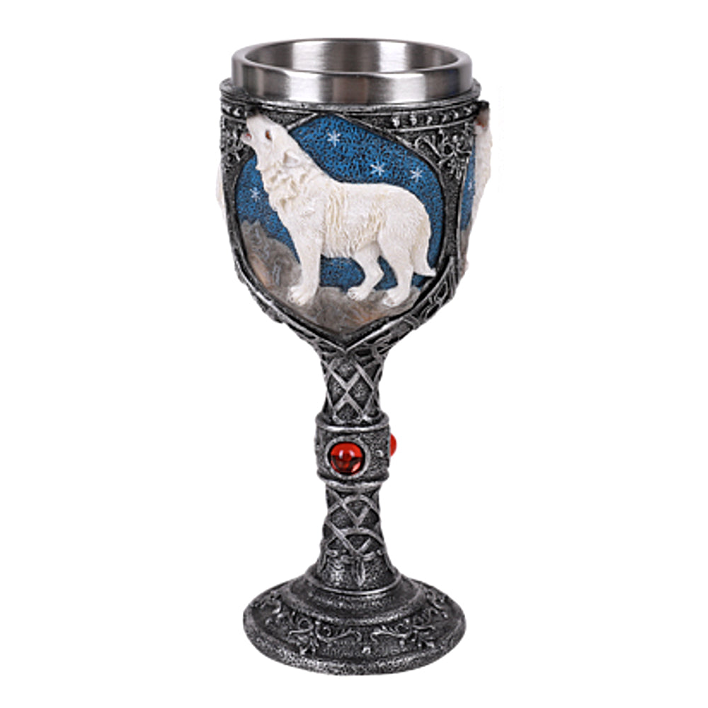 White Wolf Howling Goblet | Goblet | Wiccan Center