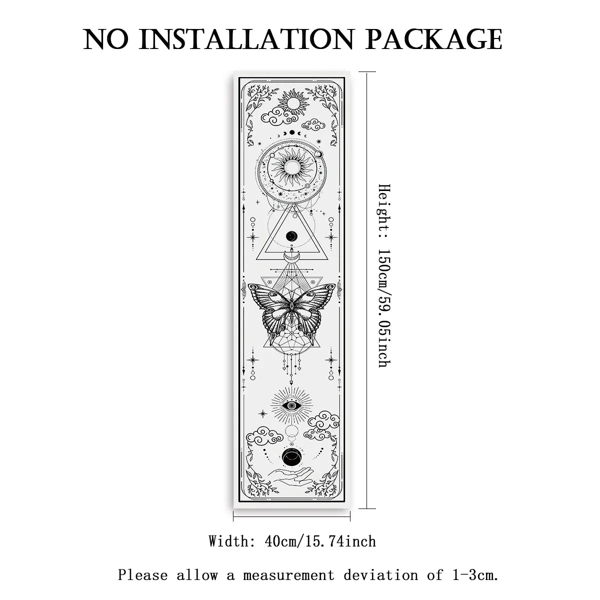 Witchy Sun & Moon Banner Tapestry | home decor | Wiccan Center