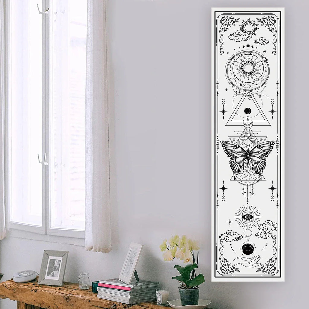 Witchy Sun & Moon Banner Tapestry | home decor | Wiccan Center